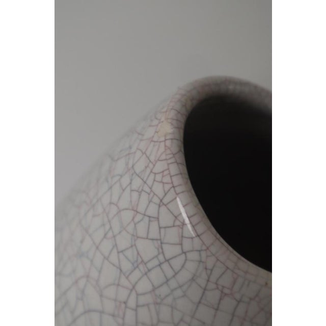 1950s Large Handmade Crackle Vase from Fischmaul, Germany, 1950s For Sale - Image 5 of 13