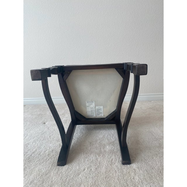 South Cone Trading Company Tall Back Leather and Wood Chair Spanish Colonial Western Style 20th Century Mint Condition For Sale - Image 12 of 14