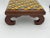 19th Century American Empire mahogany Wood Footstool with upholstered top.