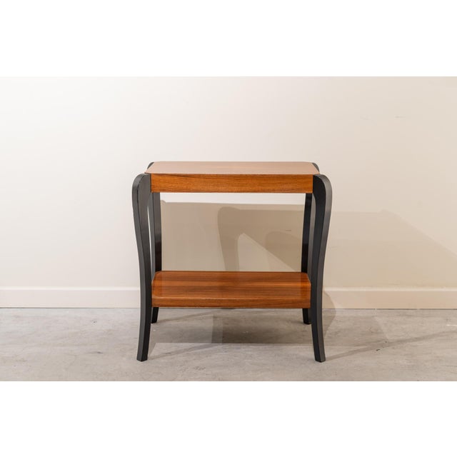 Black French Art Deco Side Table, 1920s-1930s For Sale - Image 8 of 8
