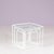 Isocele Nesting Tables in White Metal with Glass Tops by Max Sauze, France, 1970s, Set of 3 For Sale - Image 5 of 10
