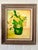 Mid 20th Century Original Still Life Yellow Flowers in Green Pot Oil on Canvas, Framed For Sale - Image 10 of 10