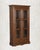1930s Vintage Teak Wood Cabinet | Antique Indian Armoire | Glass Front Display Cabinet | Rustic Home Decor For Sale - Image 5 of 6