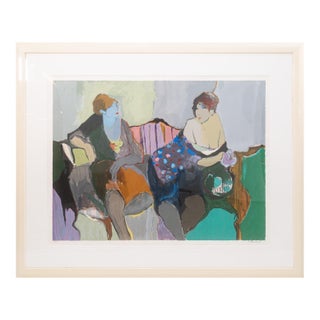 Itzchak Tarkay - Temptation, 1990 Signed Contemporary Serigraph on Paper 2/300 For Sale