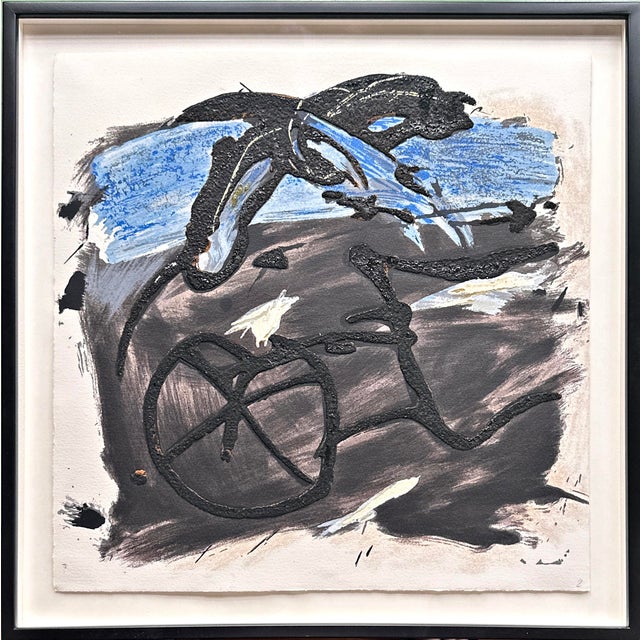 Emil Schumacher, Original Terragraph from the Book of Genesis, 1998, No. 2 For Sale - Image 6 of 6