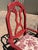 Mid 20th Century Vintage Red Chinoiserie-Style Armchairs With Floral Upholstery For Sale - Image 5 of 11