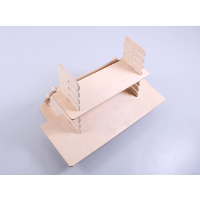 Natural Birch Multiplex Standing Desk For Sale - Image 13 of 18