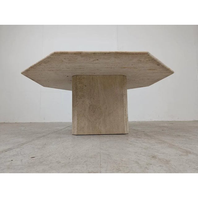 Vintage Travertine Coffee Table, 1970s For Sale - Image 9 of 11