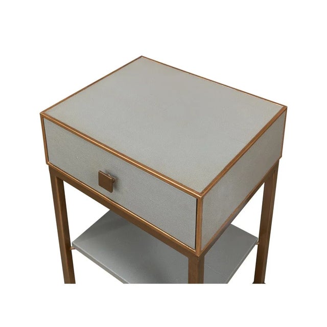 Pair of Small Gray Nightstands For Sale In Raleigh - Image 6 of 11