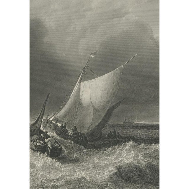 After J.M.W. Turner, Dutch Boats in a Gale, 1880, Engraving For Sale - Image 6 of 9