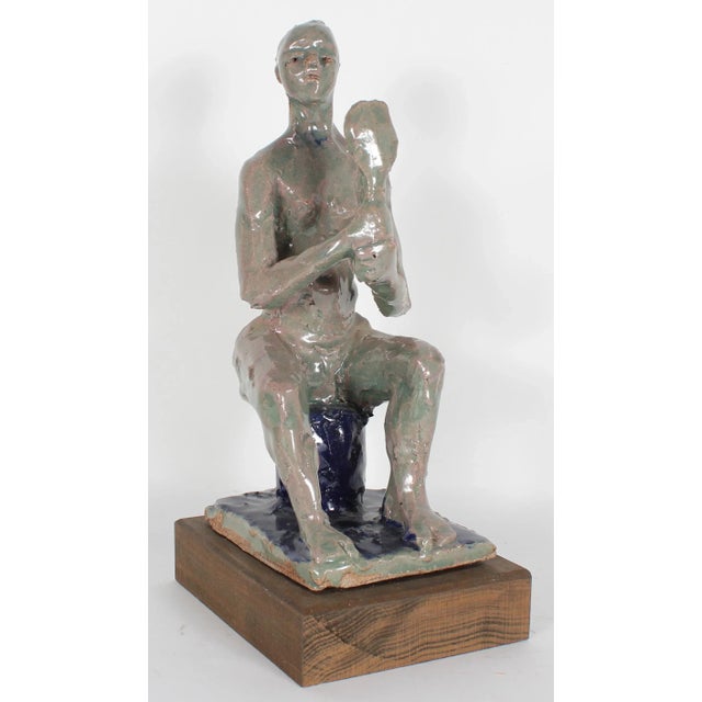 Figurative 20th-21st Century Clay Figure Sculpture by Dave Fox For Sale - Image 3 of 3