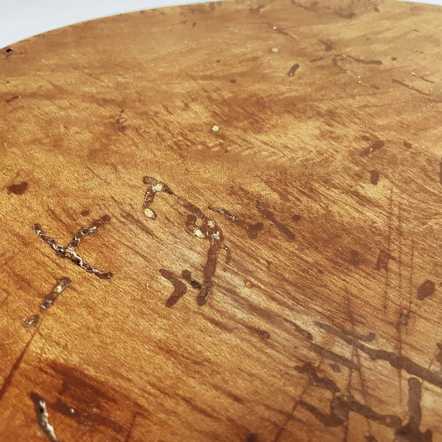 Italian Oval Coffee Table in Wood, 1930s For Sale - Image 6 of 15