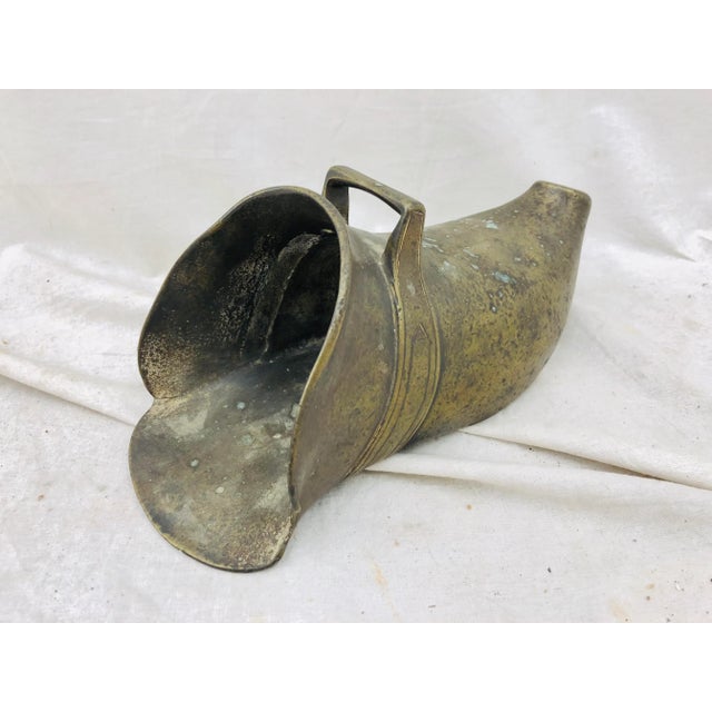 Antique Brass Slipper For Sale - Image 4 of 7