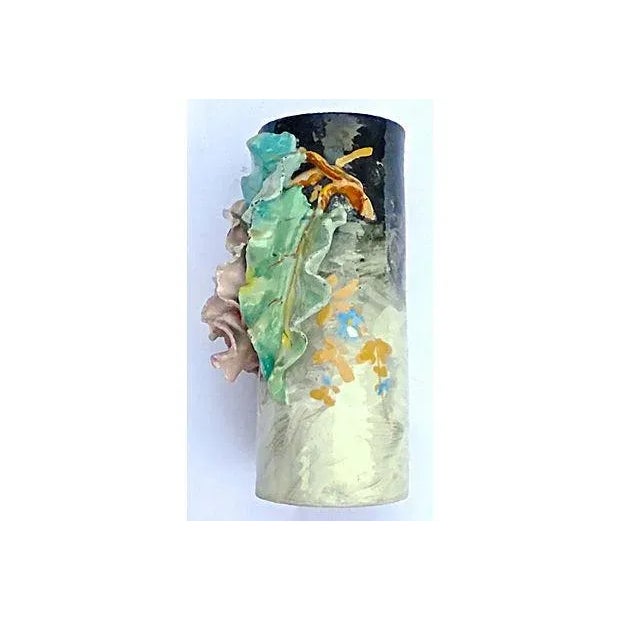 Antique French Majolica Vase For Sale - Image 5 of 8
