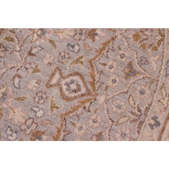 Bohemian Ziegler Gray/Ivory Wool Round Rug- 6'11'' X 6'11'' For Sale In New York - Image 6 of 10