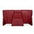 Trapezoidal 3-Seater Sofa in Red Leather with Storage Shelf in Oak from Himolla For Sale - Image 16 of 18