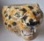 Italian Vintage Ceramic Tiger Cachepot For Sale In Los Angeles - Image 6 of 7