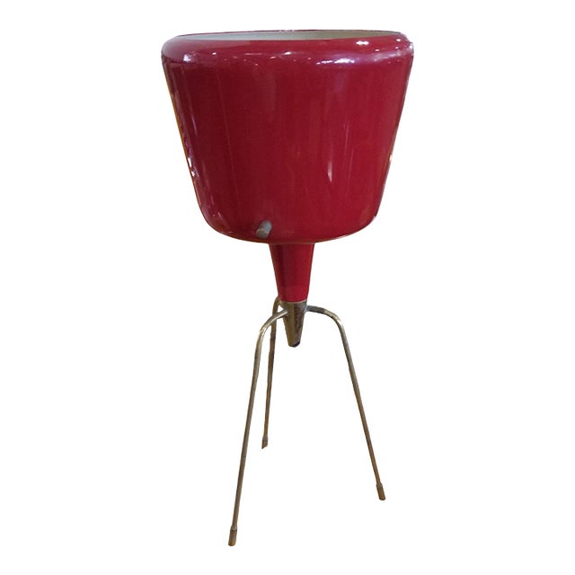 Vintage Red Table Lamp - "Stilnovo" For Sale