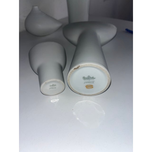 China Vases by Tapio Wirkkala for Rosenthal, 1960s, Set of 4 For Sale - Image 3 of 5
