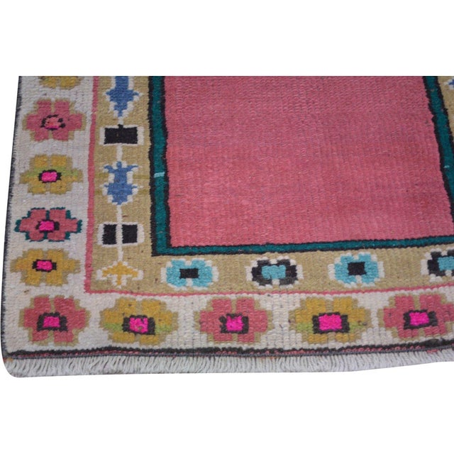 Vintage Turkish Anatolian Hand Knotted Wool Rug, 2'2''x3'7'' For Sale - Image 4 of 5