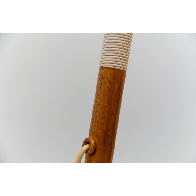 Mid-Century Modern Scandinavian Wooden Arc Floor Lamp, 1950s For Sale - Image 12 of 18