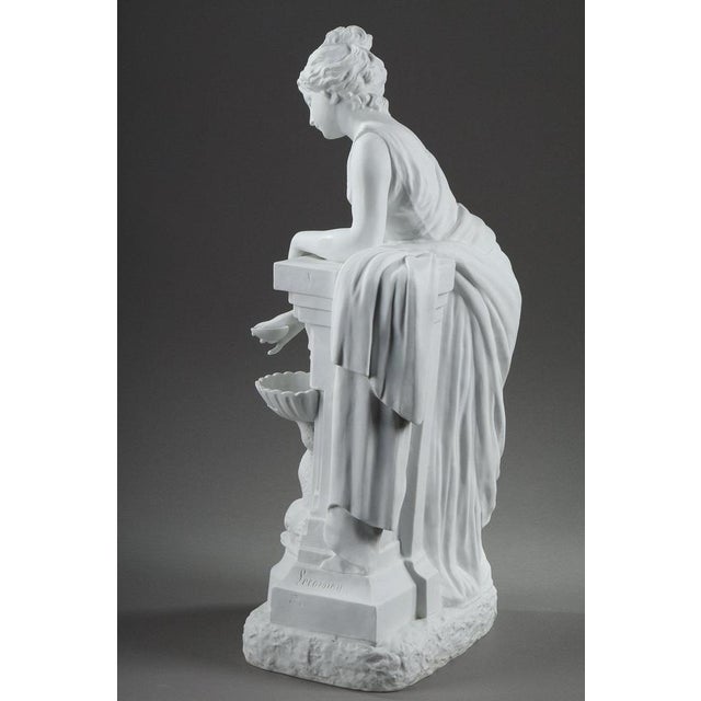 White Porcelain Biscuit Sculpture by Nicolas Lecorney, 1885 For Sale - Image 8 of 18