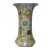 Chinoiserie Vintage Chinese Gray Blue Base Foo Dogs Flower Porcelain Vase For Sale - Image 3 of 7