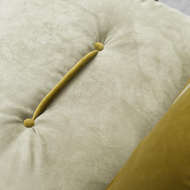 Brown Vintage Chair in Fabric and Leather from Saporiti Italia, 1970s For Sale - Image 8 of 14