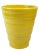 Yellow Mid Century Yellow Glaze Pottery Flower Vase Marked 715 For Sale - Image 8 of 8