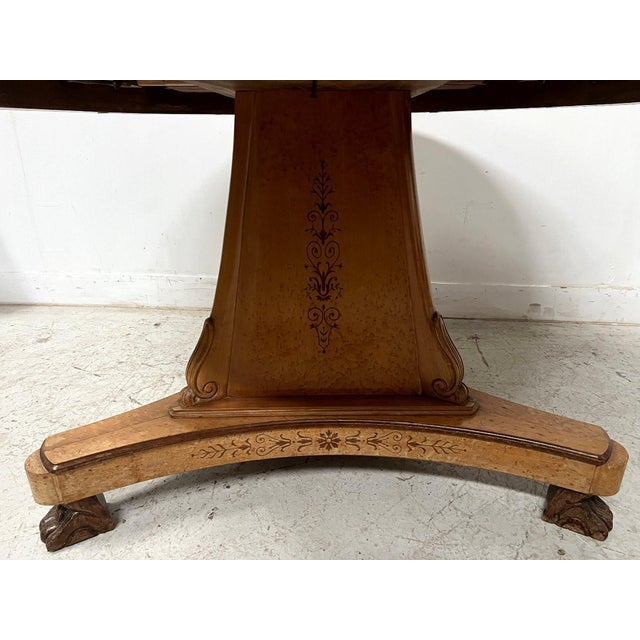 Charles X Style Dining Table in Maple For Sale - Image 4 of 15