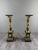 20th Century Columns in Green Marble, Gilt Bronze and Gilt Brass, Set of 2 For Sale - Image 9 of 9
