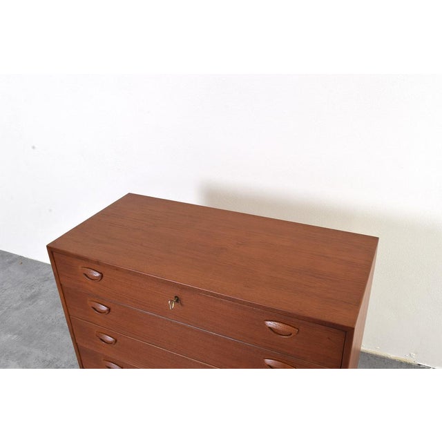 Teak Chest of Drawers by Kai Kristiansen for Feldballes Møbelfabrik, Denmark, 1960s For Sale - Image 12 of 17