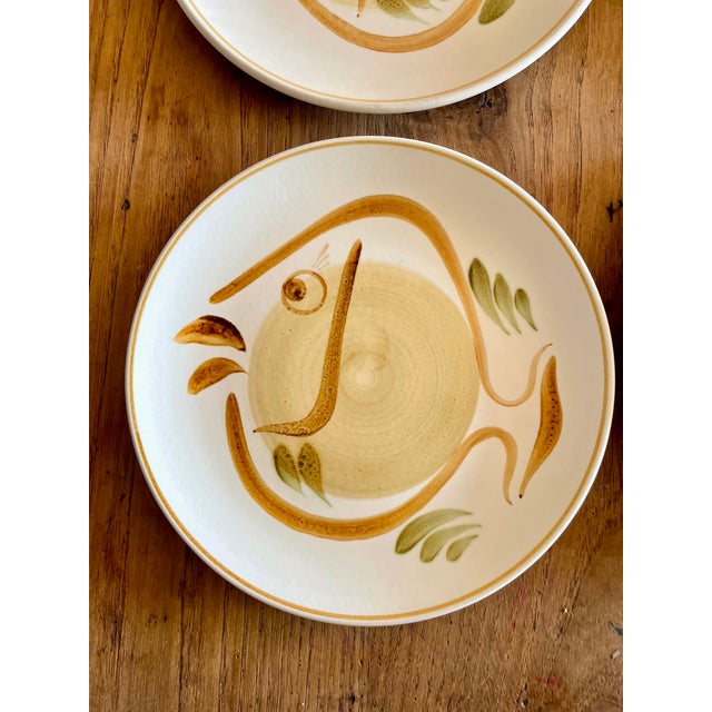 Vintage French Plates from Salins, 1970s, Set of 8 For Sale - Image 11 of 12