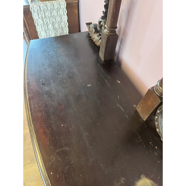 19th Century American Empire Table With Pedestal Base and Clawfeet For Sale - Image 15 of 17