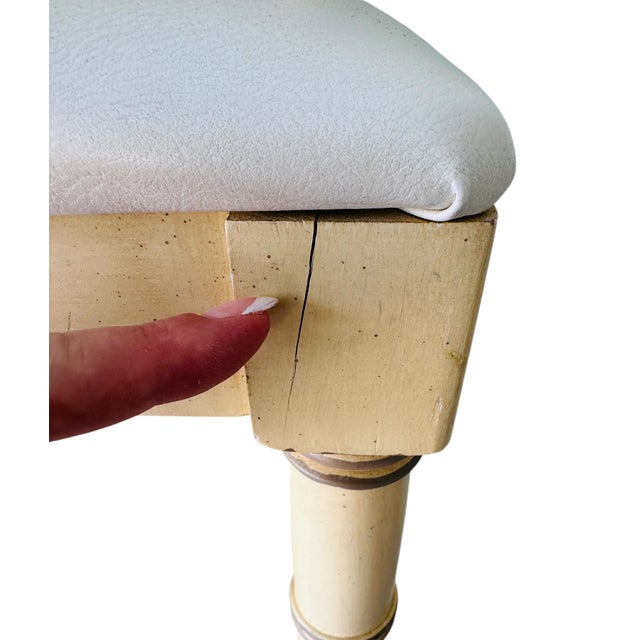 Vintage Henry Link Bali Hai Faux Bamboo Desk & Spindle-Back Chair Set For Sale - Image 10 of 15