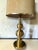 Vintage Boulanger Brass Table Lamp with Original Shade, France, 1970s For Sale - Image 6 of 8
