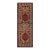 Antique Persian Runner 3x7 – Serap Style Medallion For Sale