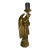 Gold Metal Angel Candlestick - 31" For Sale