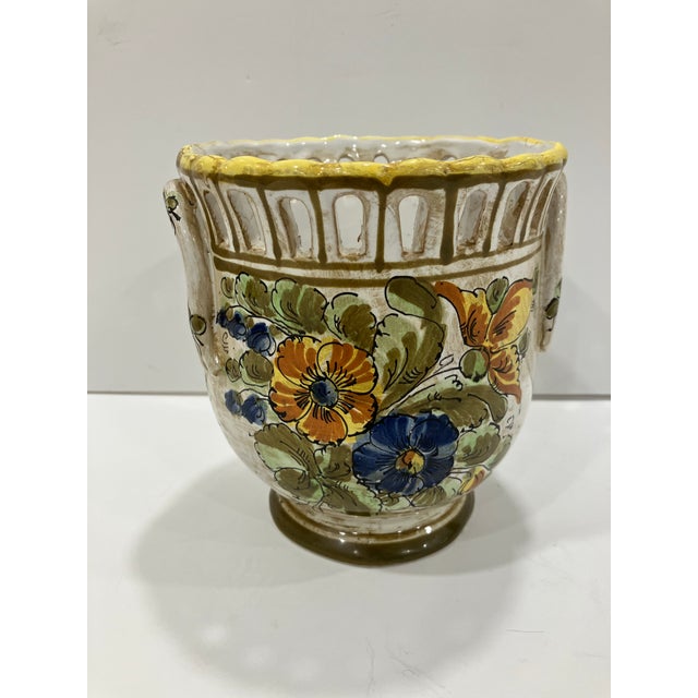 1980s 1980s Italian Pottery Cachepot For Sale - Image 5 of 5