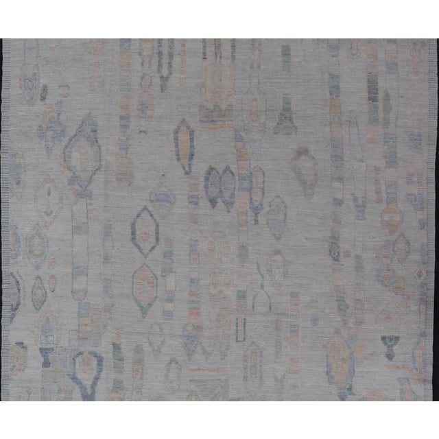 Tribal Modern Tribal Rug by Keivan Woven Arts, Handwoven Wool 9'0 X 11'11 For Sale - Image 3 of 12
