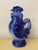 Beautiful Vintage Ceramic Glazed Rooster Pitcher in Blue. Lovely piece in excellent vintage condition. Measures 12.25”...
