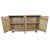 2020s Washed Double Medallion Carved Wood Credenza For Sale - Image 5 of 12
