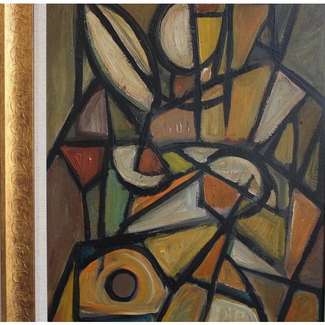 Postwar European Artist, The Vanguard Series Nr. XXII Abstract Composition, 1950s-1970s, Oil on Board, Framed For Sale - Image 3 of 13