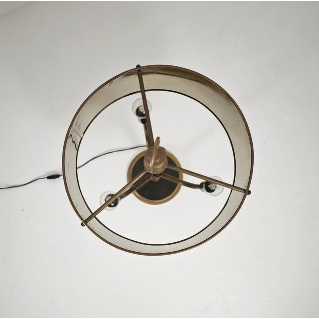 Metal Mid-Century Modern Brass Table Lamp with Burnished Shade, 1960s For Sale - Image 7 of 18