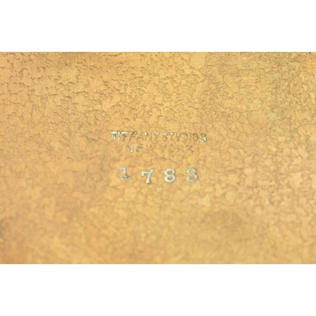 Tiffany Studios New York Adam Pattern Bronze Doré Large Paper Clip For Sale - Image 9 of 11