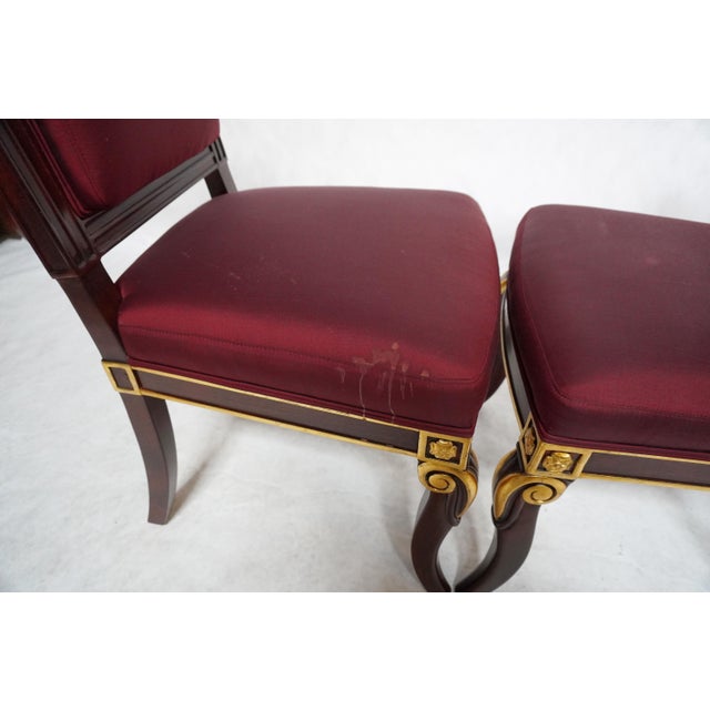Set of Four Mid 20th Century Empire Style Chairs by William Switzer For Sale - Image 9 of 18