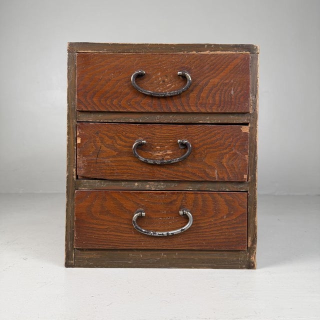 Small Japanese Chest of Drawers, 1920s For Sale - Image 10 of 10