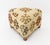 George Smith Style Kilim Upholstered Footstool, triangular form with earth tone patterns on cream ground. 12" H x 16" W x...
