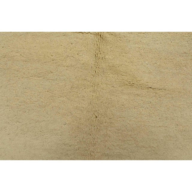 Ivory Gabbeh Rug 5’4” X 7’10” Ivory Wool Contemporary Hand-Knotted Area Carpet For Sale - Image 8 of 13