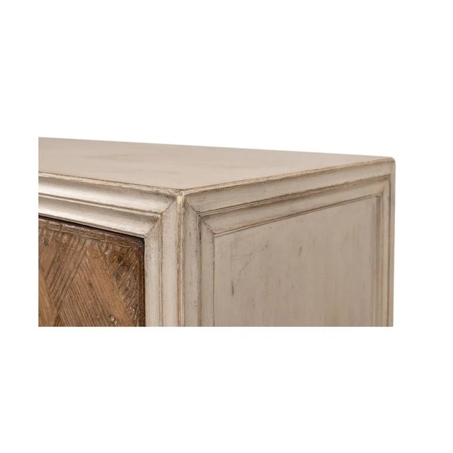 Wood Rustic Painted Credenza For Sale - Image 7 of 9